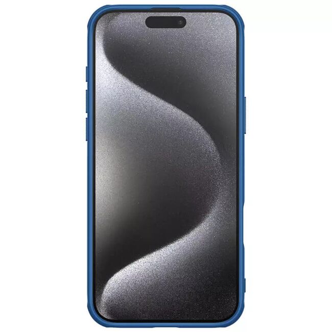 Husa pentru  iPhone 16 Pro anti-shock Premium Shield Frost - albastru