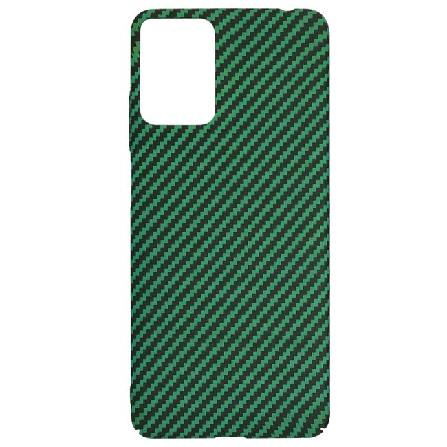 Husa pentru Motorola Moto G04 / G24 / G24 Power CarbonFiber UltraSlim, Lightweight, verde