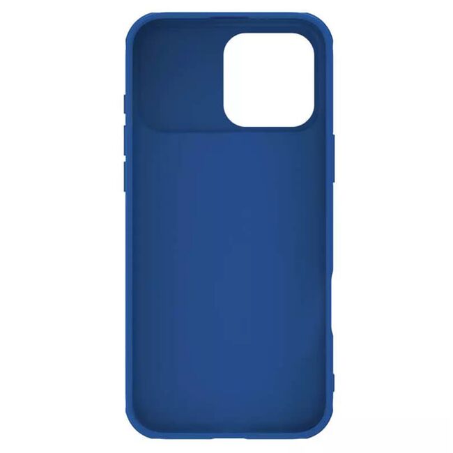 Husă Premium pentru  iPhone 16 Pro cu slider pentru protectia lentilelor anti-amprente - albastru inchis