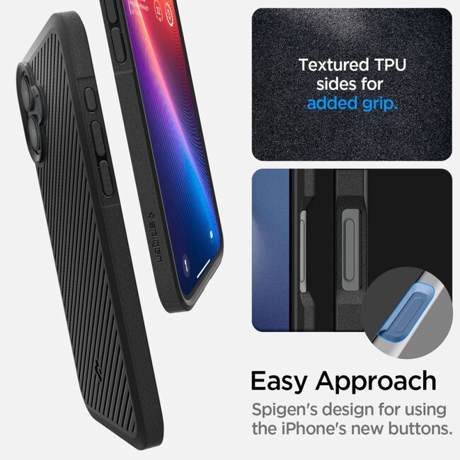 Husa premium pentru  iPhone 16 Spigen Core Armor - negru