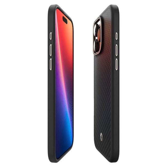 Husa Spigen - enzo aramid MagSafe - iphone 16 pro - black / natural