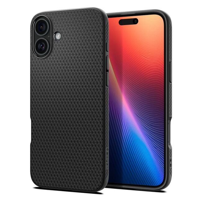 Husa premium pentru  iPhone 16 Spigen Liquid Air - negru mat