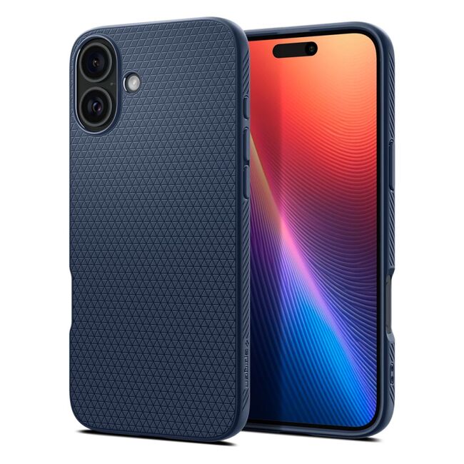 Husa premium pentru  iPhone 16 Spigen Liquid Air - albastru