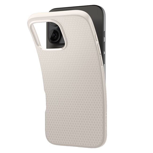 Husa Spigen - liquid air - iphone 16 pro - natural titanium