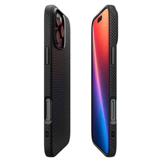 Husa Spigen - liquid air - iphone 16 pro max - matte black