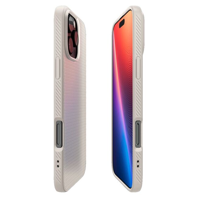 Husa Spigen - liquid air - iphone 16 pro max - natural titanium