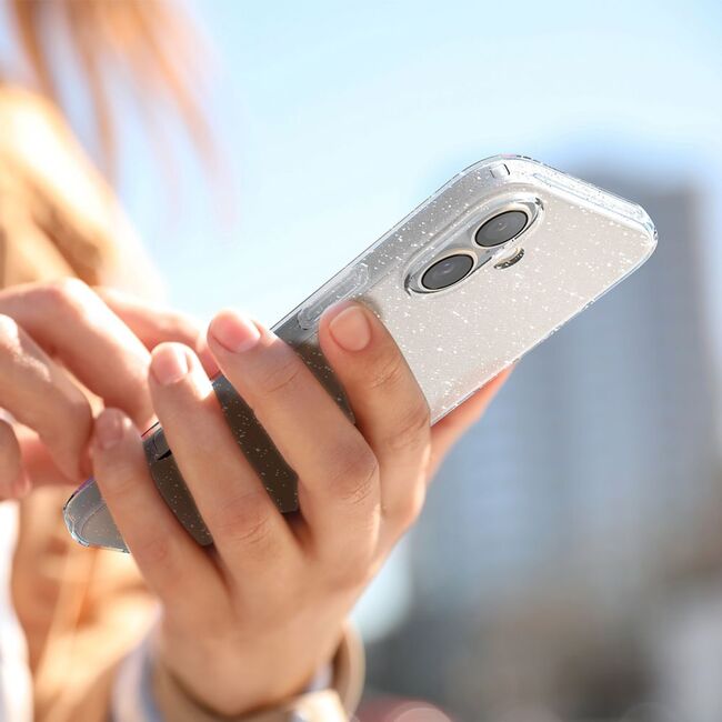 Husa premium pentru  iPhone 16 Spigen Liquid Crystal - alb