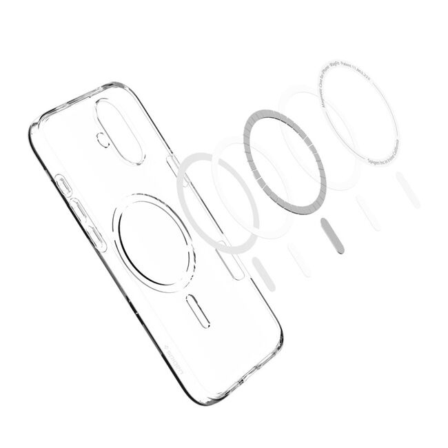 Husa premium pentru  iPhone 16 Plus Spigen Liquid Crystal MagSafe - transparent