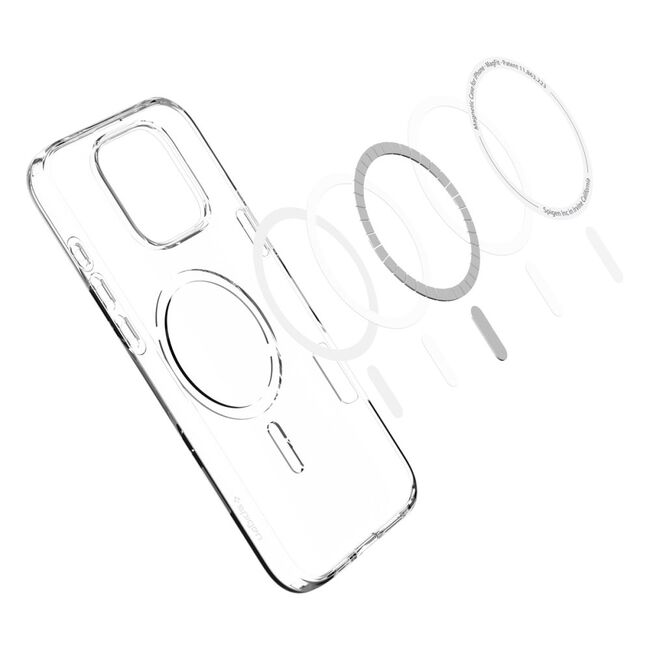 Husa premium pentru  iPhone 16 Pro Spigen Liquid Crystal cu MagSafe - transparent