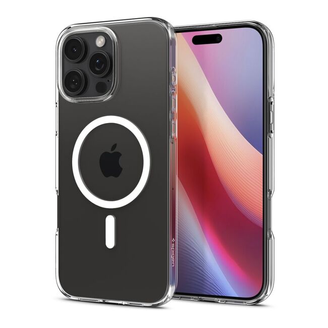 Husa premium pentru  iPhone 16 Pro Spigen Liquid Crystal cu MagSafe - transparent