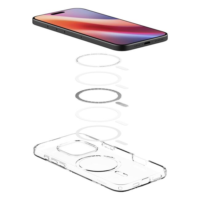 Husa premium pentru  iPhone 16 Pro Spigen Liquid Crystal cu MagSafe - transparent
