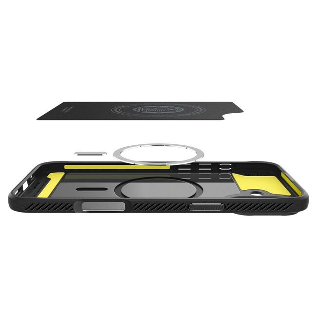 Husa premium pentru  iPhone 16 Plus Spigen Rugged Armor MagSafe - negru