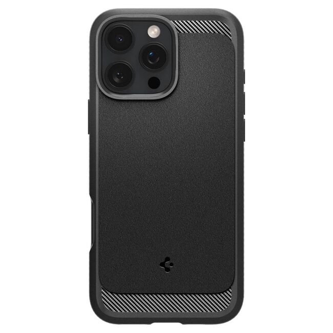 Husa premium pentru  iPhone 16 Pro Max Spigen - Rugged Armor MagSafe - Negru mat