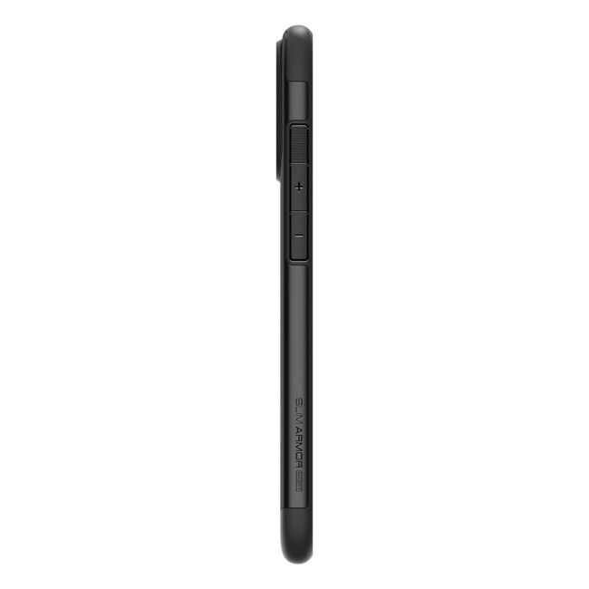 Husa premium pentru  iPhone 16 Pro Max Spigen Slim Armor MagSafe - negru carbon