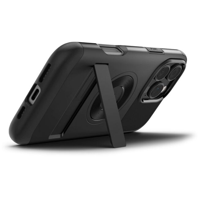 Husa premium pentru  iPhone 16 Pro Max Spigen Slim Armor MagSafe - negru carbon