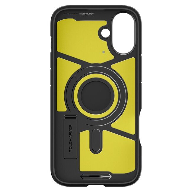 Husa premium pentru  iPhone 16 Spigen Rugged Armor MagSafe - negru