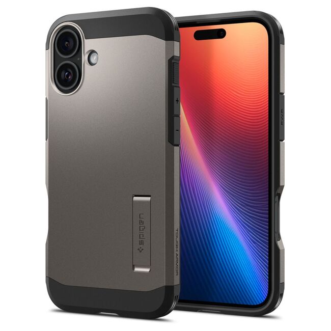 Husa premium pentru  iPhone 16 Spigen Tough Armor MagSafe - maro