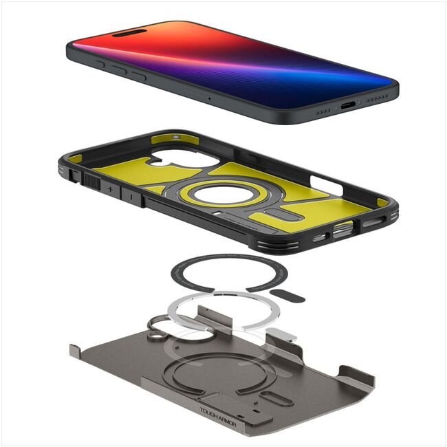 Husa premium pentru  iPhone 16 Spigen Tough Armor MagSafe - maro