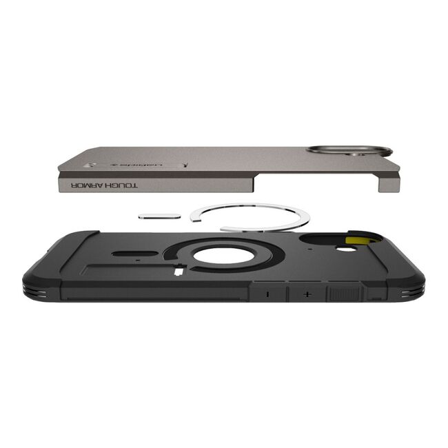 Husa premium pentru  iPhone 16 Spigen Tough Armor MagSafe - maro