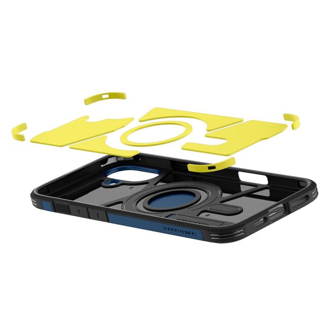 Husa premium pentru  iPhone 16 Spigen Tough Armor MagSafe - albastru