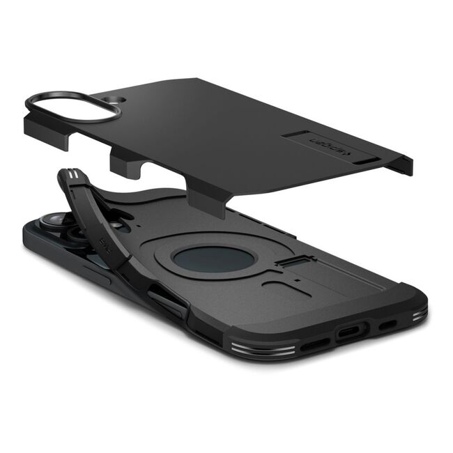 Husa premium pentru  iPhone 16 Plus Spigen Tough Armor MagSafe - negru