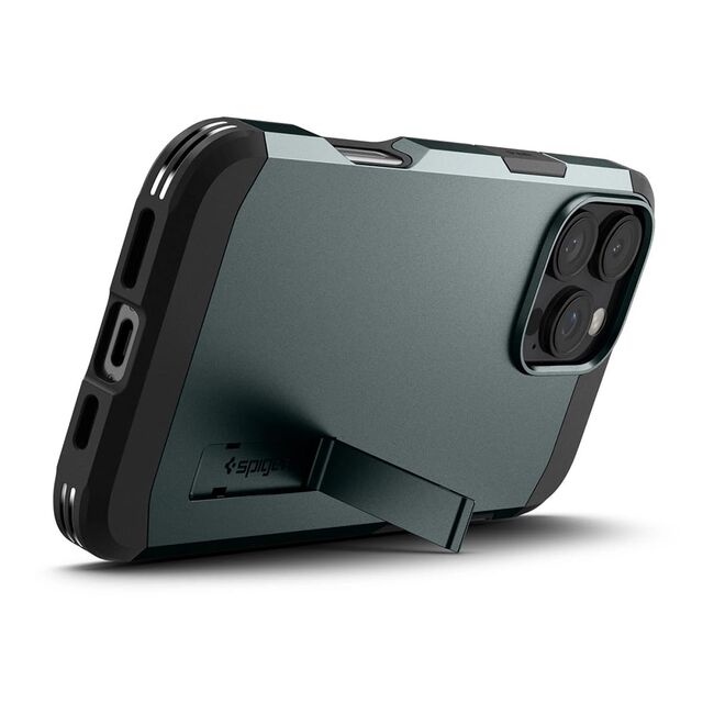 Husa premium pentru  iPhone 16 Pro Spigen Tough Armor MagSafe - verde