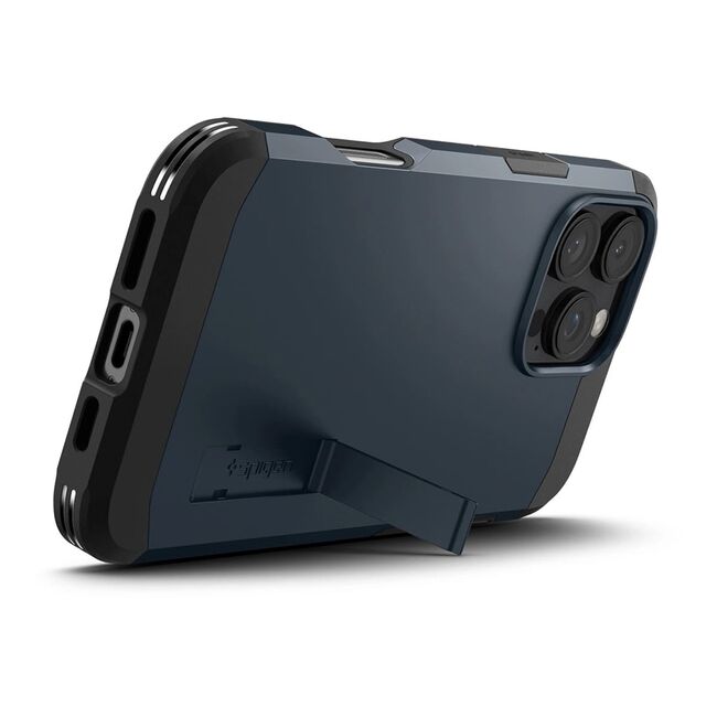 Husa premium pentru  iPhone 16 Pro Spigen Tough Armor MagSafe - albastru