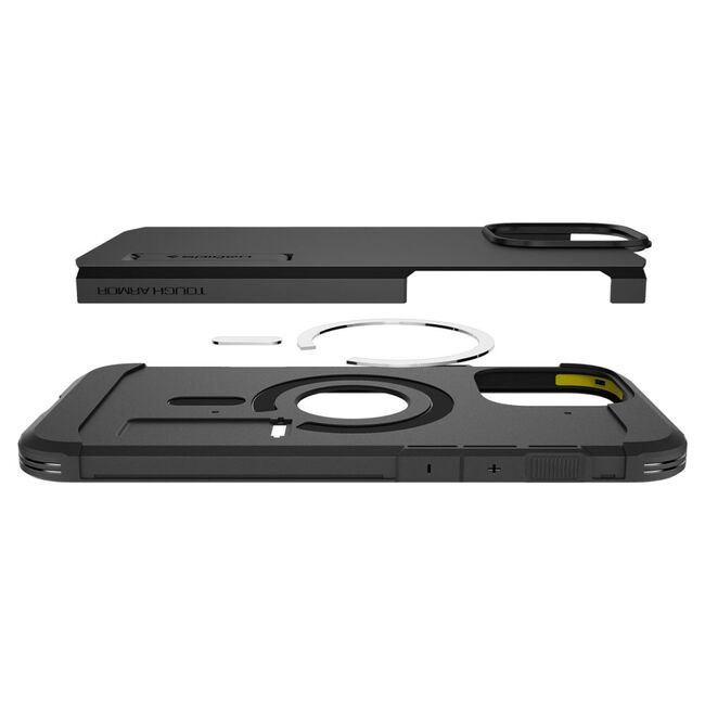 Husa premium pentru  iPhone 16 Pro Max Spigen Tough Armor MagSafe - negru