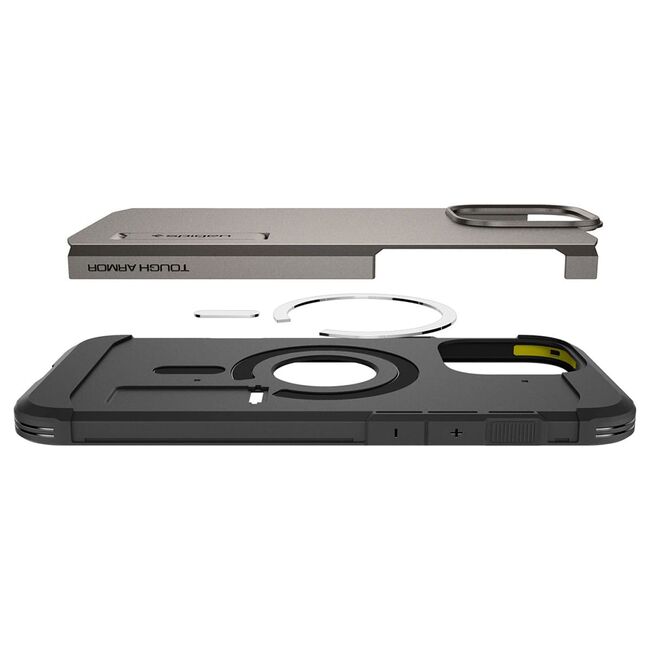 Husa premium pentru  iPhone 16 Pro Max Spigen Tough Armor MagSafe - maro