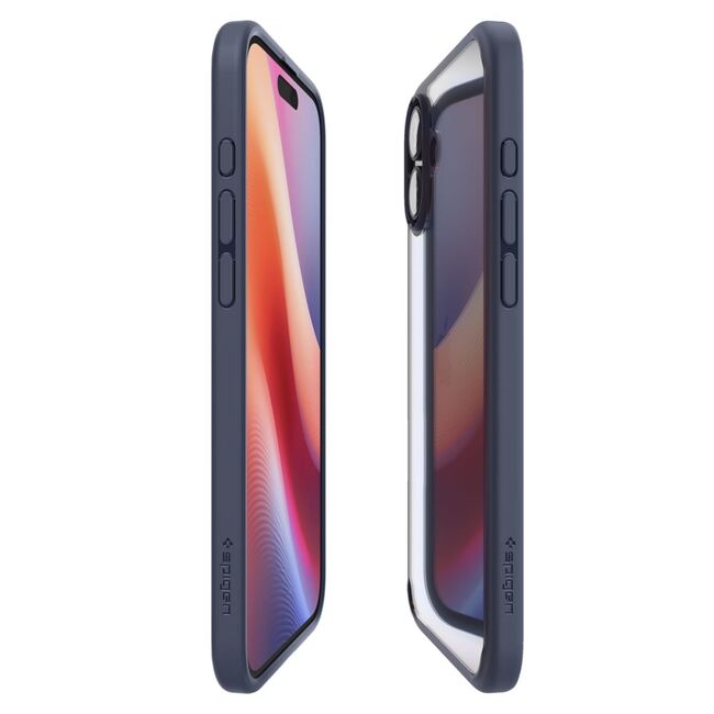 Husa premium pentru  iPhone 16 Spigen Ultra Hybrid transparent - albastru