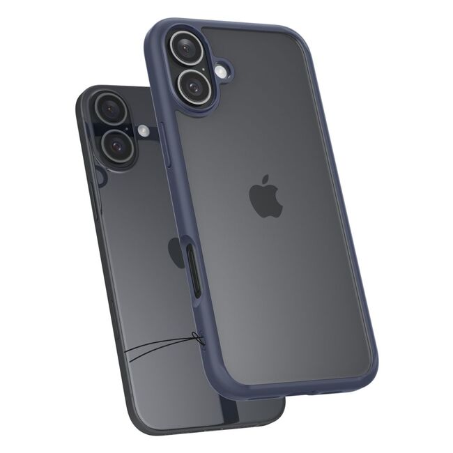 Husa premium pentru  iPhone 16 Spigen Ultra Hybrid transparent - albastru
