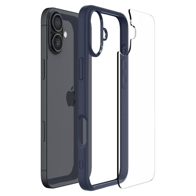 Husa premium pentru  iPhone 16 Spigen Ultra Hybrid transparent - albastru
