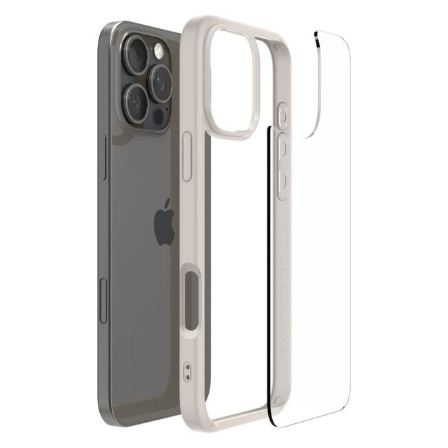 Husa Spigen - ultra hybrid - iphone 16 pro - natural titanium