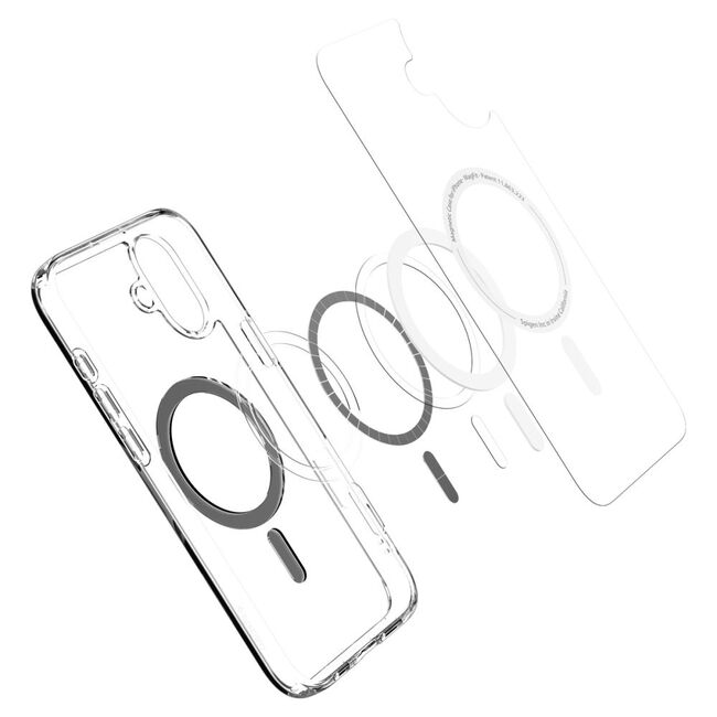 Husa premium pentru  iPhone 16 Spigen Ultra Hybrid MagSafe transparent - negru denim