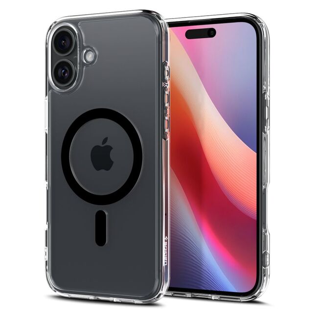 Husa premium pentru  iPhone 16 Spigen Ultra Hybrid MagSafe transparent - negru denim