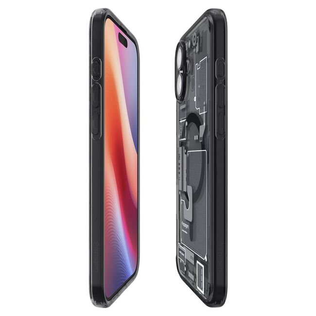 Husa premium pentru  iPhone 16 Spigen Ultra Hybrid MagSafe zero one - alb