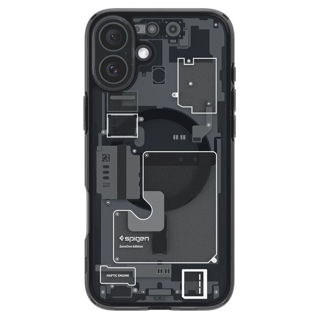 Husa premium pentru  iPhone 16 Spigen Ultra Hybrid MagSafe zero one - alb