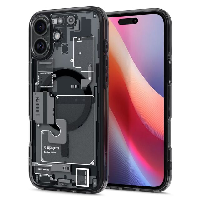 Husa premium pentru  iPhone 16 Spigen Ultra Hybrid MagSafe zero one - alb