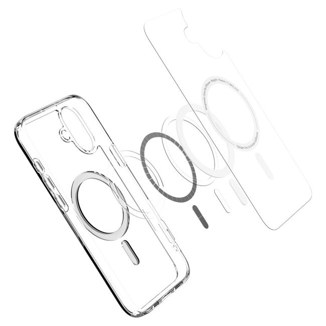 Husa premium pentru  iPhone 16 Plus Spigen Ultra Hybrid MagSafe - alb