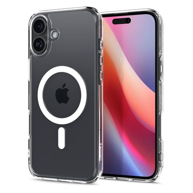 Husa premium pentru  iPhone 16 Plus Spigen Ultra Hybrid MagSafe - alb