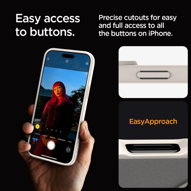 Husa premium pentru  iPhone 16 Pro Spigen ultra hybrid magsafe frost - bej