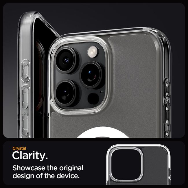 Husa premium pentru  iPhone 16 Pro Max Spigen Ultra Hybrid MagSafe - transparent