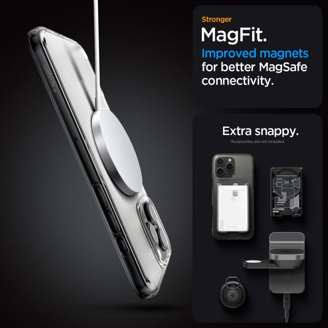 Husa premium pentru  iPhone 16 Pro Max Spigen Ultra Hybrid MagSafe - transparent
