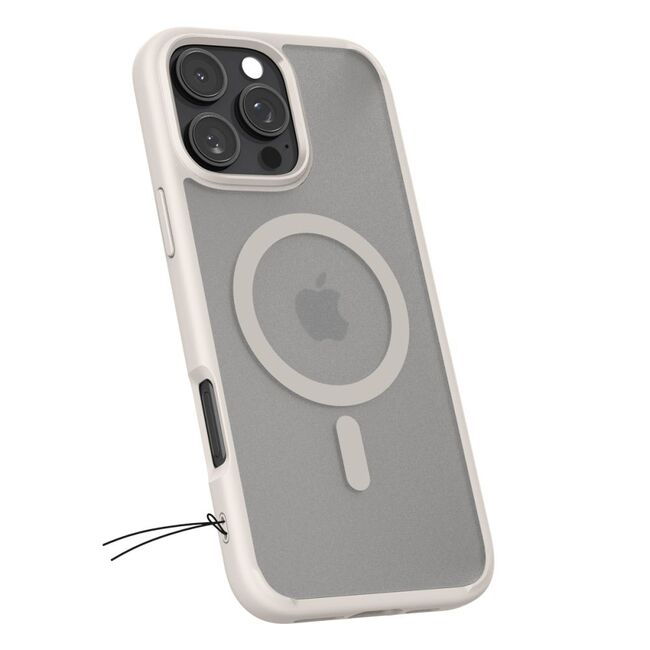 Husa premium pentru  iPhone 16 Pro Max Spigen Ultra Hybrid MagSafe - crem
