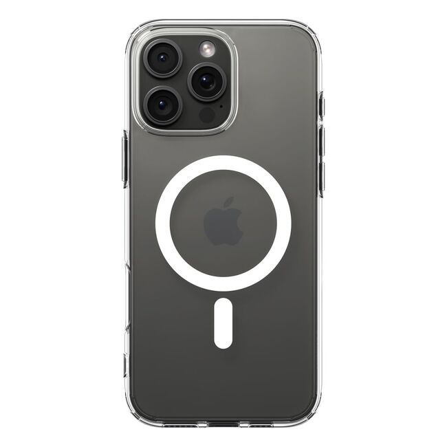 Husa premium pentru  iPhone 16 Pro Max Spigen Ultra Hybrid MagSafe transparent - alb