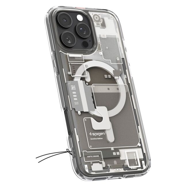 Husa premium pentru  iPhone 16 Pro Max Spigen Ultra Hybrid Zero One MagSafe - alb