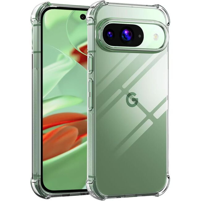 Husa pentru Google Pixel 9, Anti-Shock 1.5mm, cu protectie lentile, transparent