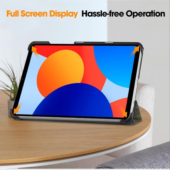 Husa pentru  Xiaomi Redmi Pad SE 8.7 tip stand functie sleep/wake-up, multicolor
