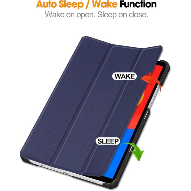Husa pentru  Xiaomi Redmi Pad SE 8.7 tip stand functie sleep/wake-up, albastru