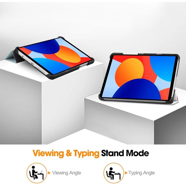 Husa pentru  Xiaomi Redmi Pad SE 8.7 tip stand functie sleep/wake-up, unicorn